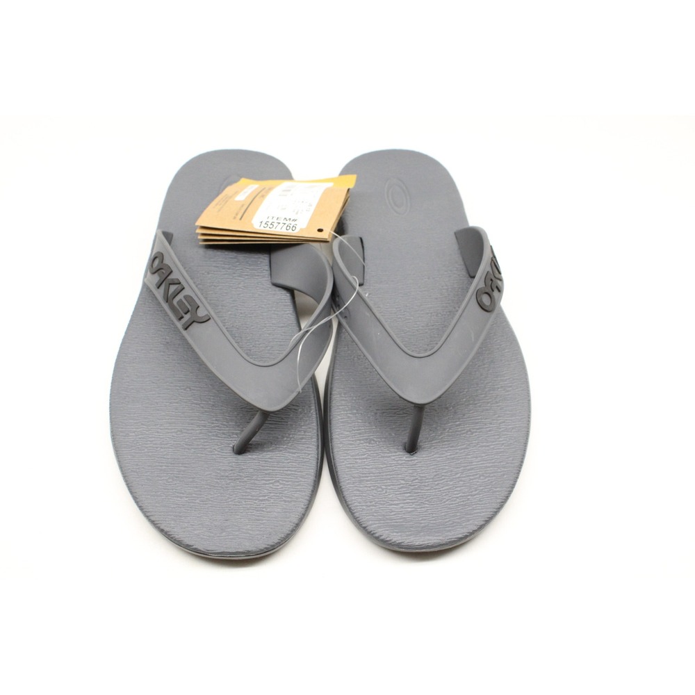 Oakley B1B Flip Flop Men Uniform Grey Rubber Sandal FOF100093 Size 13